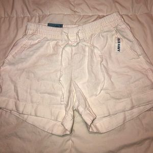 old navy white linen shorts